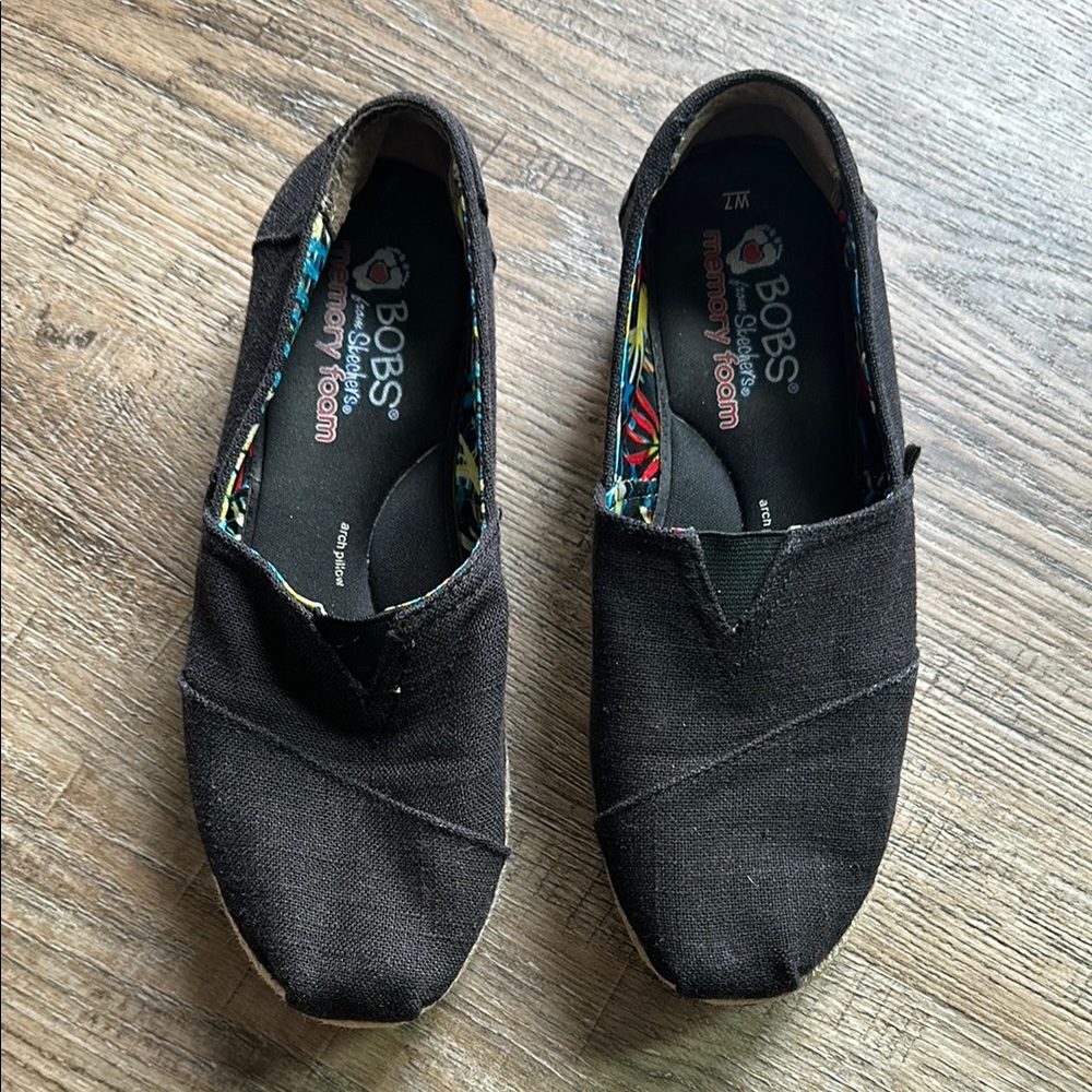 Skechers Black Casual Slip-On Loafers